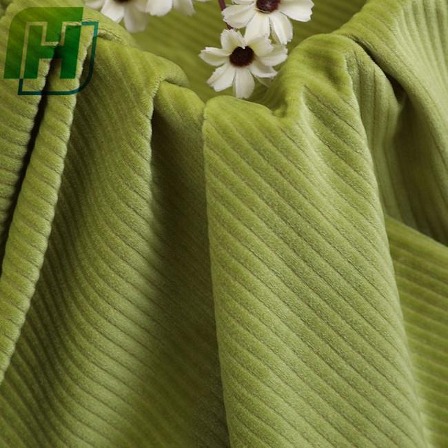 Tissu velours rayé