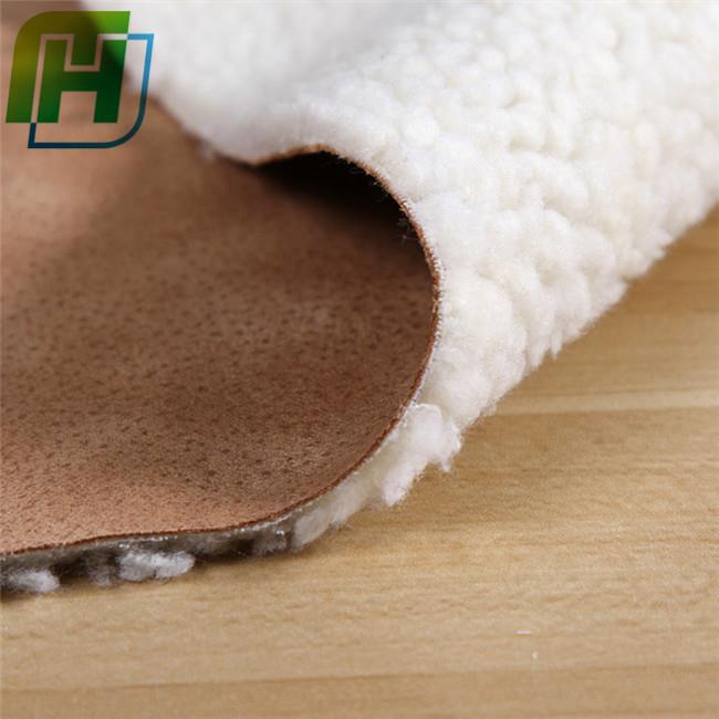 Tissu polaire Sherpa collé