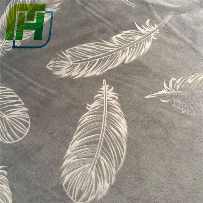 Elegant Smooth Embossed Feather Home Texilte