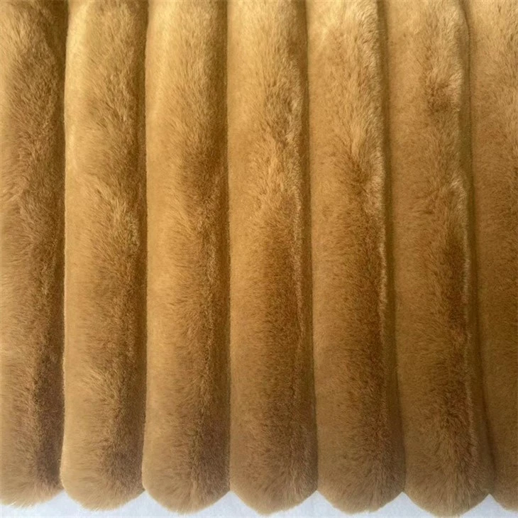 Rabbit Stripe Fleece Fabric