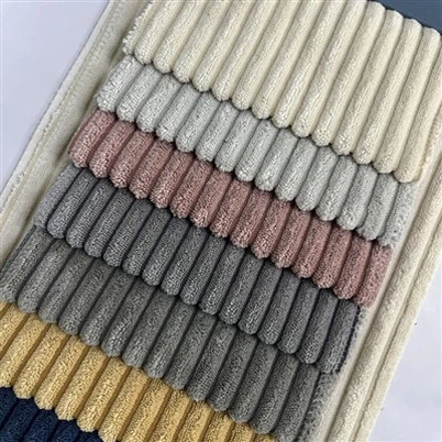 Tissu de canapé en velours côtelé