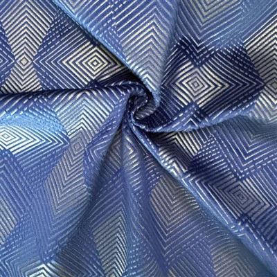 Tissu géométrique en velours en feuille d'or
