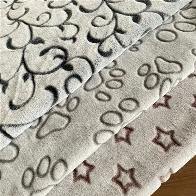 Tissu de flanelle imprimé à la colle